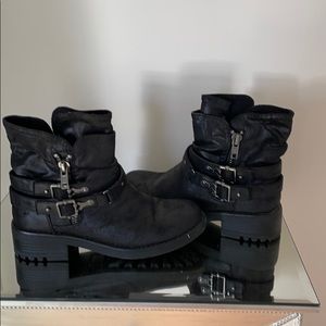 Cute ankle boots with side buckles